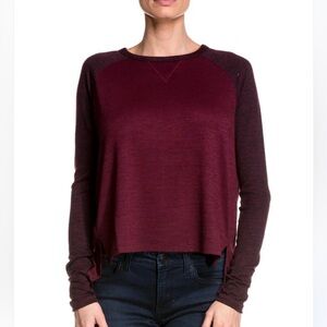 Rag & Bone Camden Top in Burgundy Maroon Size M